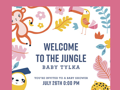 Jungle Baby Shower Invite