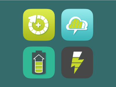 Battery App Icon app battery charge icon lightening