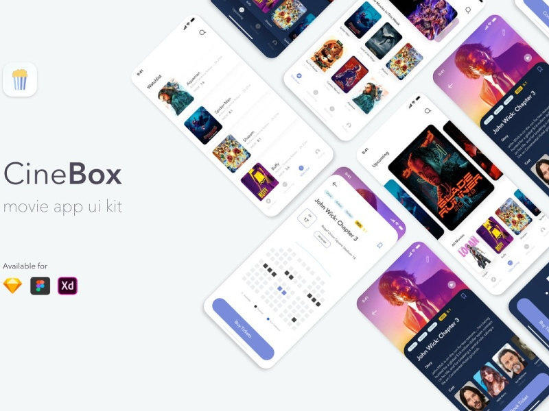 Cinebox Movie App Ui Ux Kit By Design Abay On Dribbble