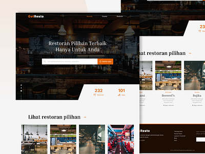 Restaurant Finder Website UI Design design ui ux web website