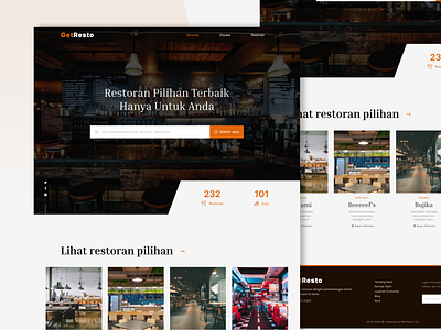 Restaurant Finder Website UI Design