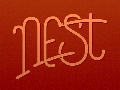 Nest, Finale custom lettering type typography