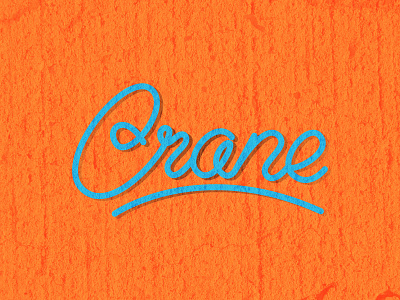 Crane Lettering custom lettering type