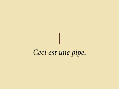 Ceci est une pipe. french garvis humor type typography