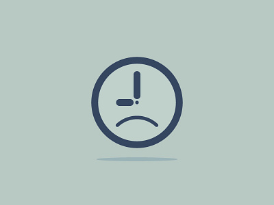 Sad Clock clock icon sad