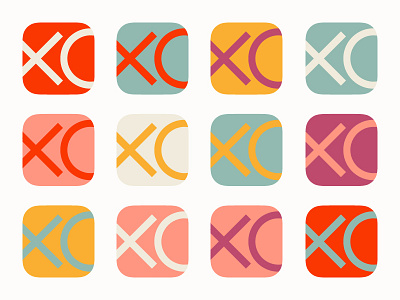 XO Colors app flat icon xo