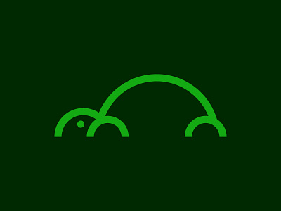Not Easy Being Green circles flat illustration simple