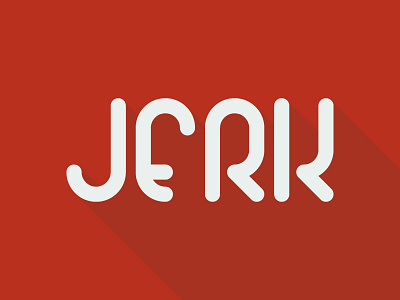 Jerk custom lettering logo type typography