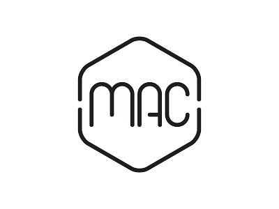 MAC Logo custom lettering logo type typography