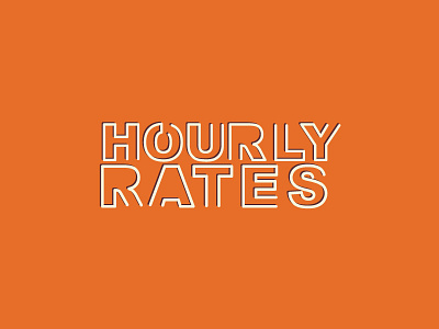 Hourly Rates identity logo