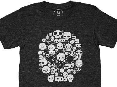 Skull of Skulls Tee cotton bureau illustration skull tee tshirt