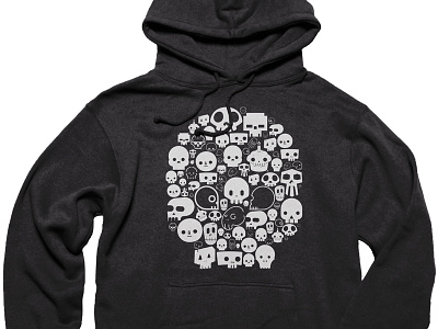 Skulls for the Cold cotton bureau hoodie illustration skull