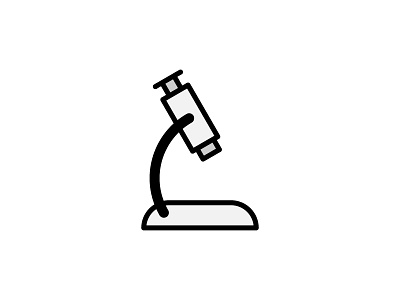It's a Small World icon illustration medical microscope science