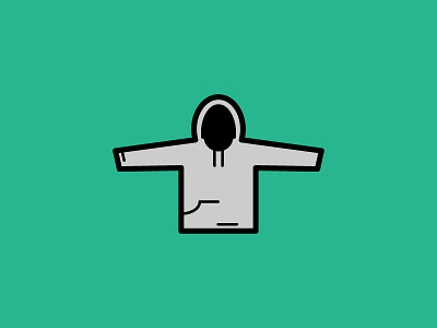 Standard Issue clothing hoodie icon illustration