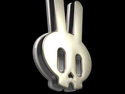 Some bunny to love... 3d icon illustration logo