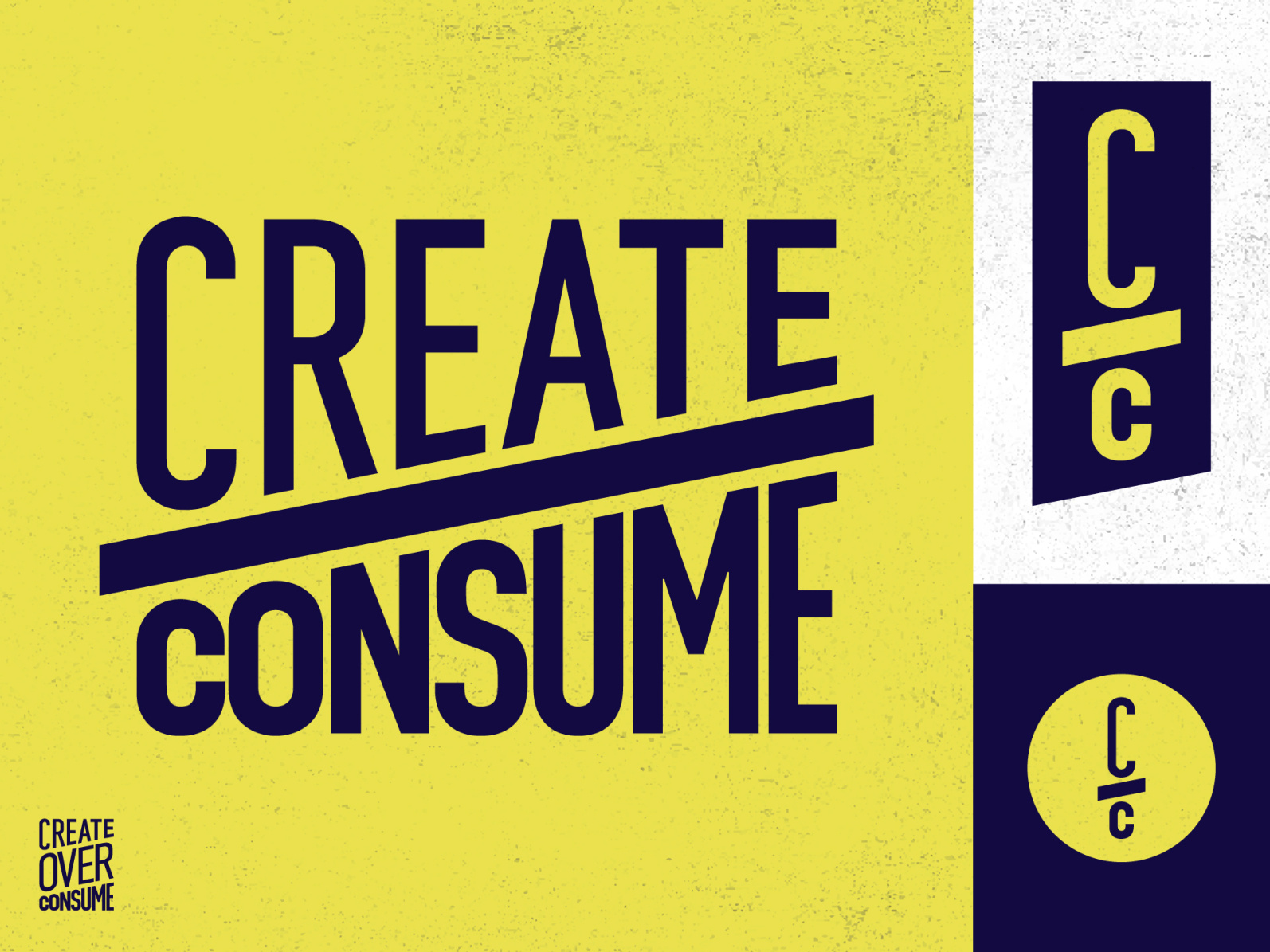 Create Over Consume by Christopher DeCaro on Dribbble