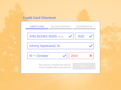 Credit Card Checkout checkout credit card dailyui ui