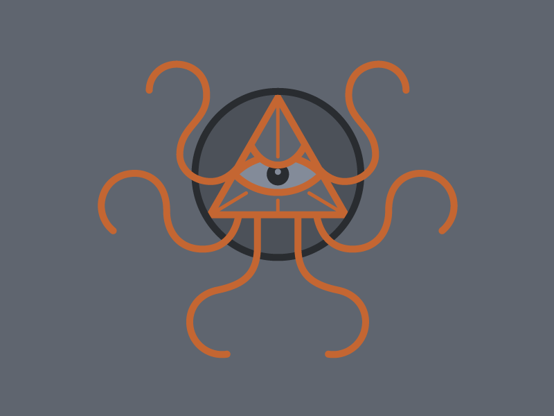 All-Seeing Kraken kraken illustration money