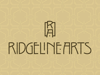 Ridgeline Arts arts and crafts branding custom type lettering logo type