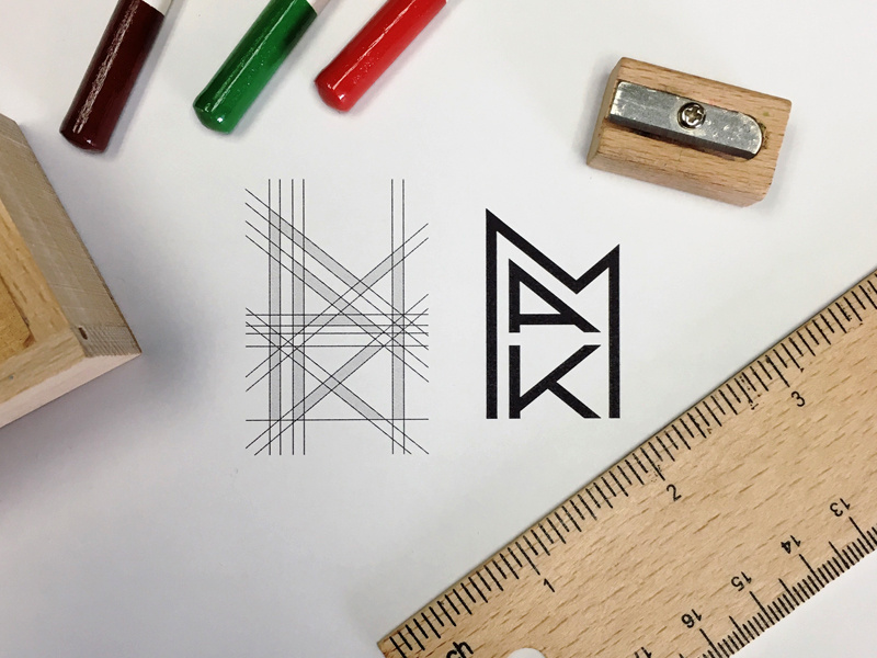 Mak process grid identity logo branding