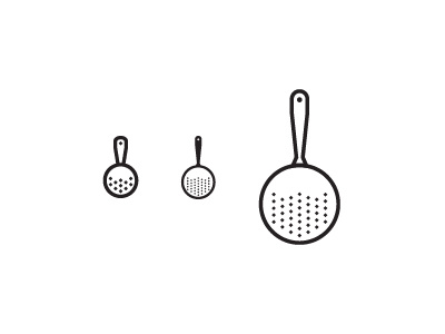 Strain icon logo strainer