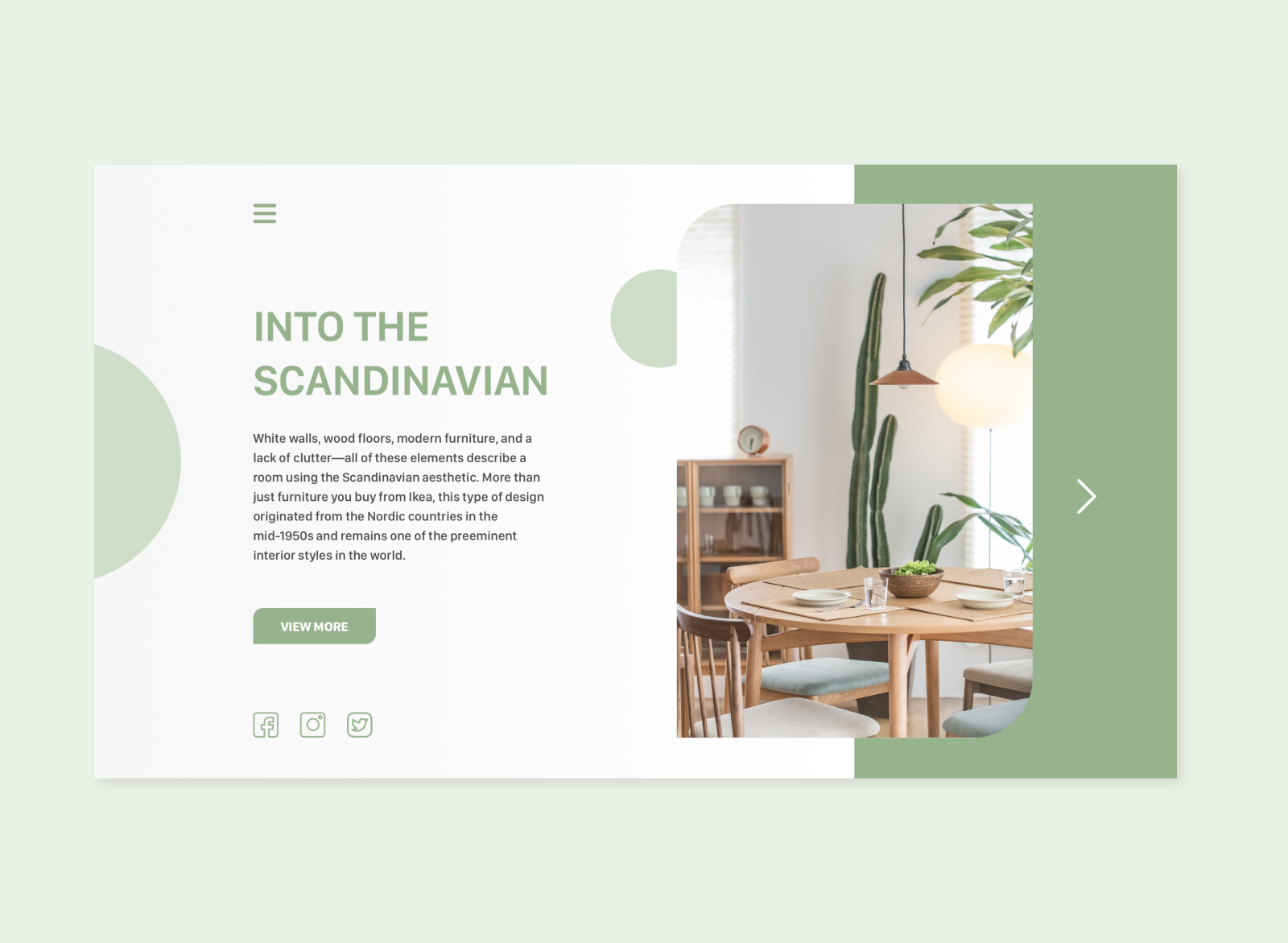 First ever UI Design: Scandinavian interior website by Trung Trung on ...