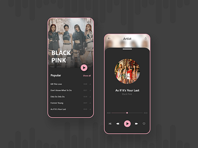 Daily UI #009 | Music player app design dailyui design ui uiux