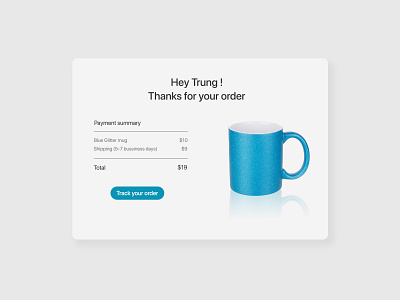 Daily UI #017 | Email Receipt