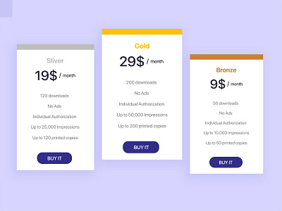 Daily UI #030 | Pricing