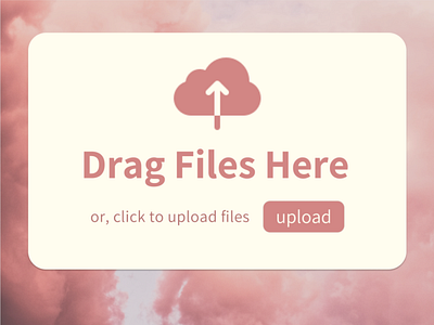 Daily UI 031 - File Uploader dailyui design figma pink ui