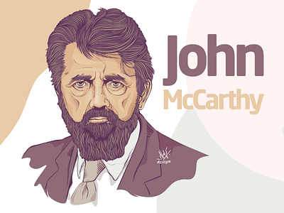 John McCarthy character illustration photoshop procreate vector vectorart vexel