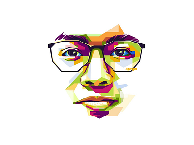 My Face on WPAP character illustration photoshop procreate vector vectorart vexel wpap