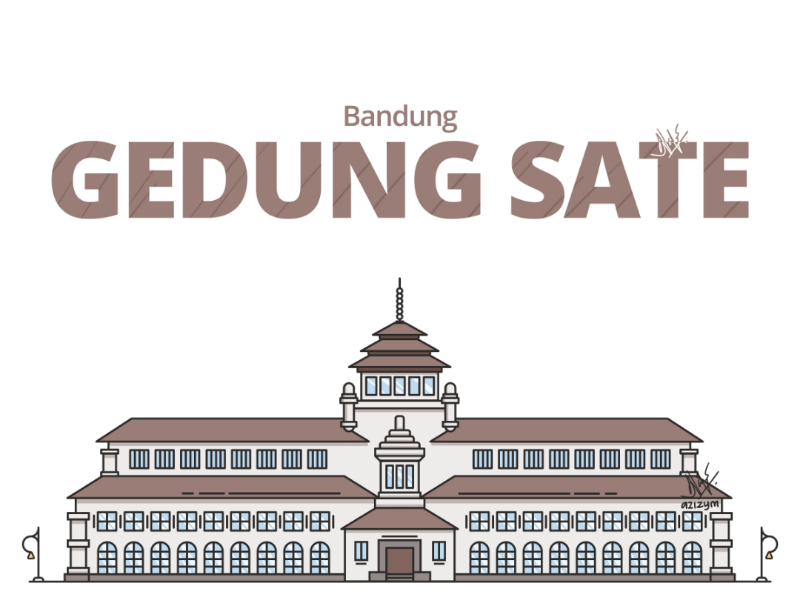 Gedung Sate By Abdul Aziz On Dribbble 0199