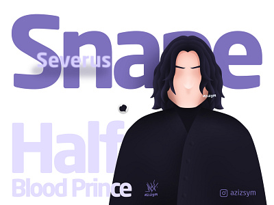 Severus Snape artwork character illustration logo photoshop procreate sketch sketchbook ui uidesign vector vectorart vexel