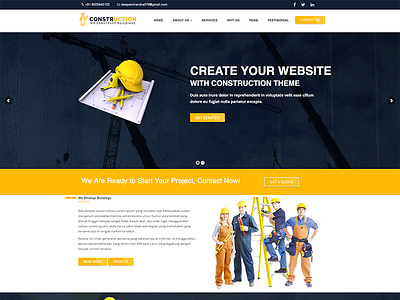 Construction – Construction, Renovation Business WordPress Theme