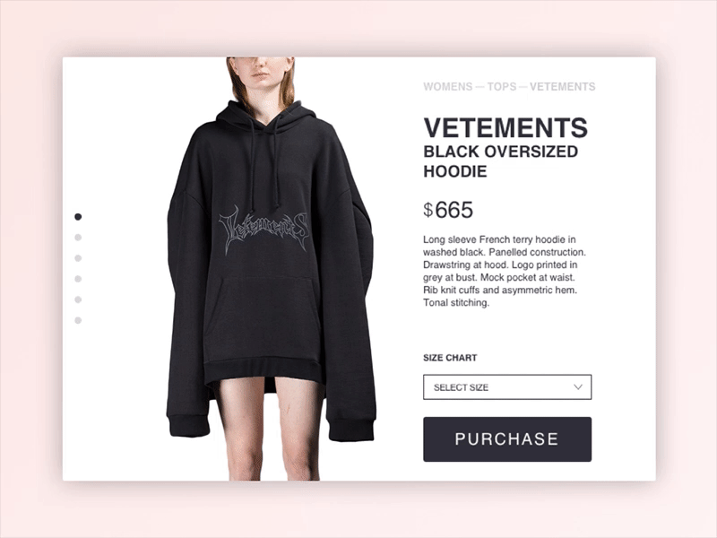 Daily UI 012 - E-Commerce Shop (Single Item) buy clothes clothing dailyui design ecommerce fashion interface shop store ui ux