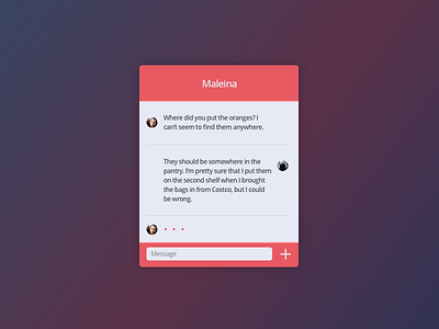 Daily UI 013 - Direct Messaging