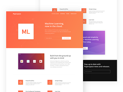 Paperspace - Machine Learning by Matthew Famularo for Versett on Dribbble