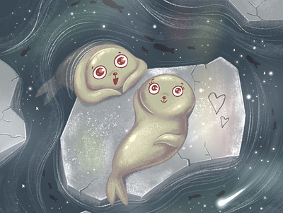 love of seals childrenbookillustration kidillustration