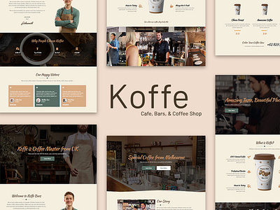 Koffe - Cafe & Coffee Shop Elementor Template Kit