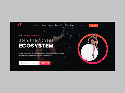 Fitness brand page crossfit figma figmadesign fitness fitness logo landing design landing page design landingpage logo ui