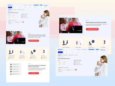 Insurance Company (Landing Page) figma insurance insurance company landingpage marketing ux ui ux design web design website