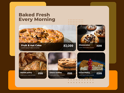 Bakery shop (Products) baker bakery branding design figma landingpage typography ui