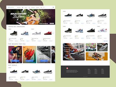 Sketchers branding design figma figmadesign landing design landingpage shoes ux design