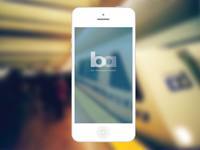 Bart Splash Screen app bart mobile app splash screen train transit transportation