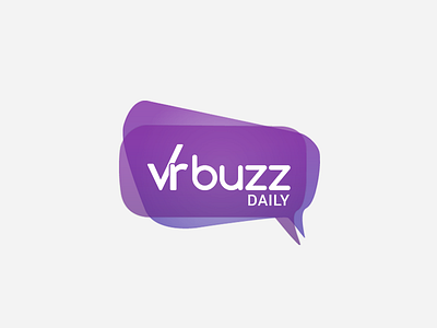 VR Buzz logo bubble buzz daily newsletter logo purple logo