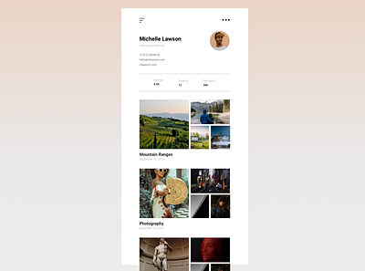 Portfolio digital profile design icon portfolio typography uidesign uiux ux