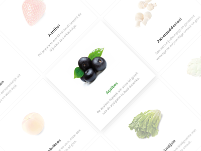 Product Card Database card clean database fruits minimal productcard vegetables