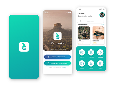 Go Lanka App UI Exploration