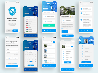 Secure Travel App UI Exploration